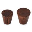 1-1/2" Valewood Wooden Tapered Cabinet Knob - Walnut, , large image number 2