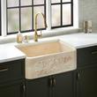 30" Silbury Ivy Marble Farmhouse Sink - Egyptian Cream, , large image number 0