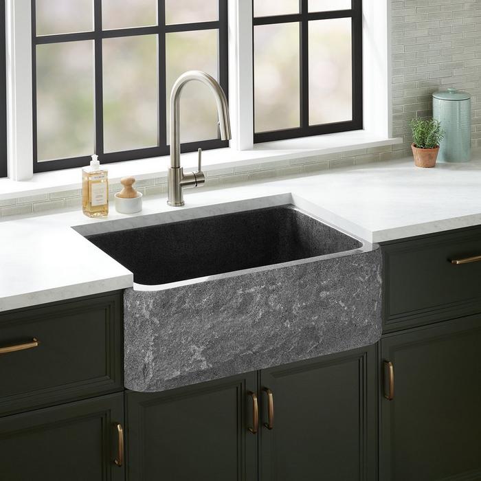 Farmhouse Sink Base Cabinet for Kitchen, Apron Front