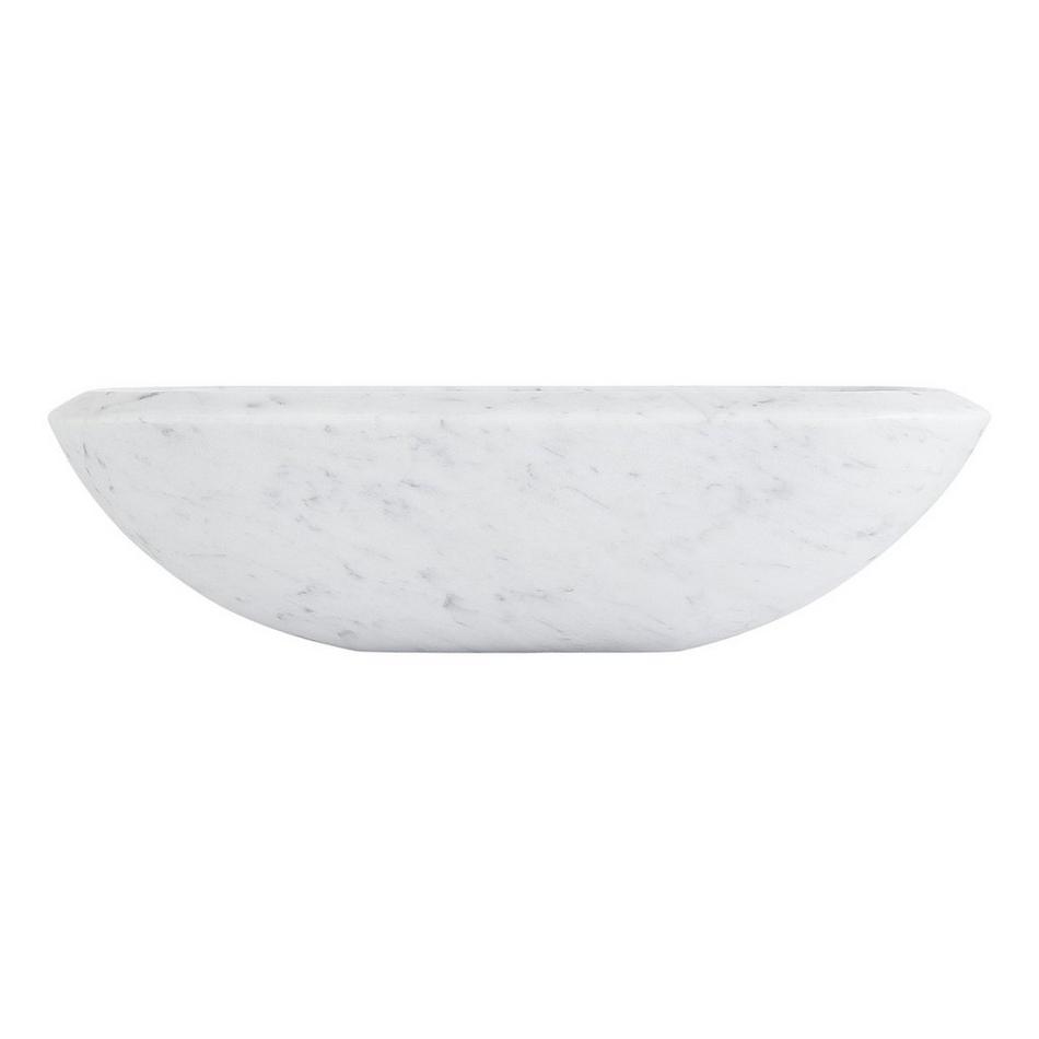 Shea Curved Marble Vessel Sink - Carrara, , large image number 2