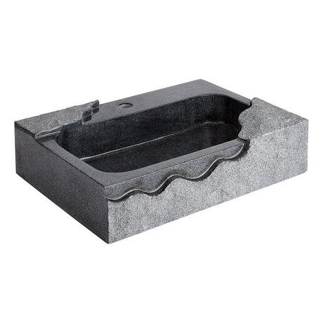 Ardwick Rectangular Granite Vessel Sink - Blue Gray
