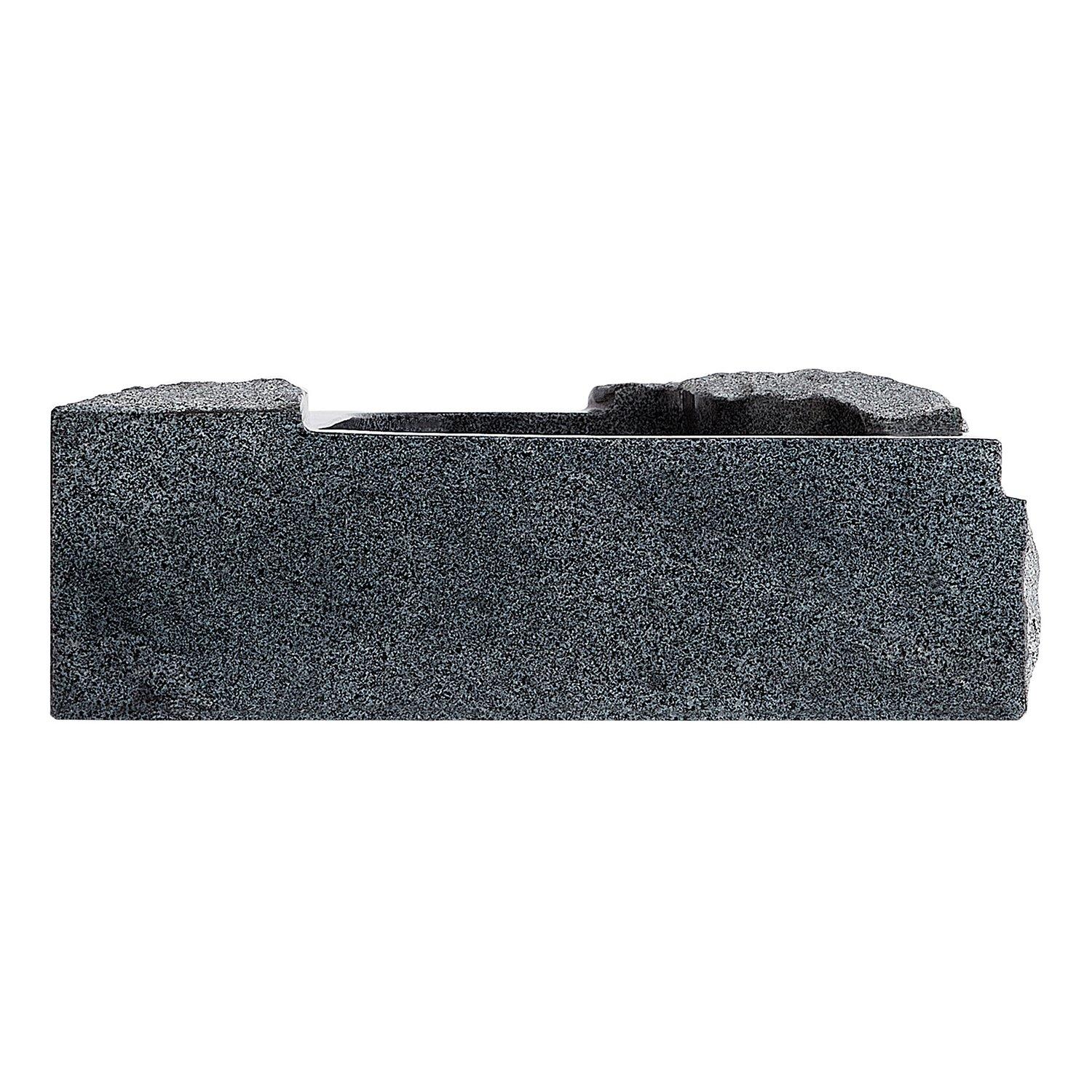 Elkshire Textured Solid Surface Vessel Sink - Gray Exterior