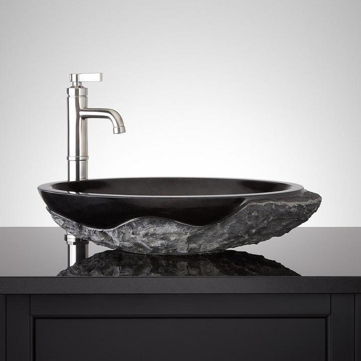 Tarryton Natural Stone Granite Vessel Sink in China Black