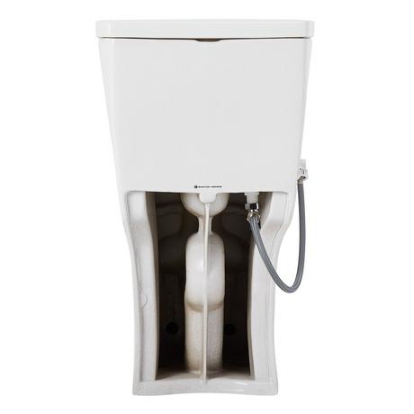 Brinstead One-Piece Elongated Skirted Toilet with Bidet - White