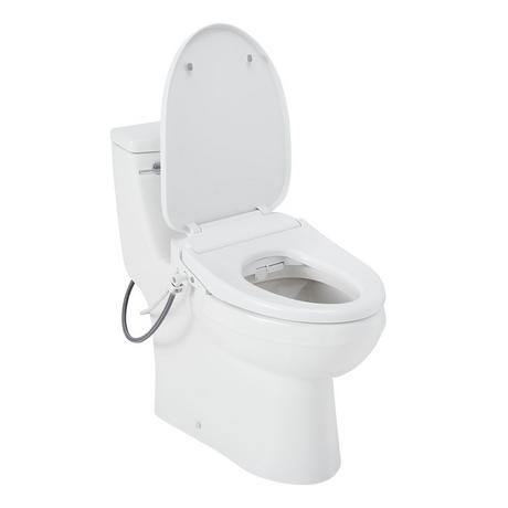 Brinstead One-Piece Elongated Skirted Toilet with Bidet - White