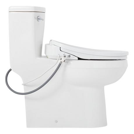 Brinstead One-Piece Elongated Skirted Toilet with Bidet - White