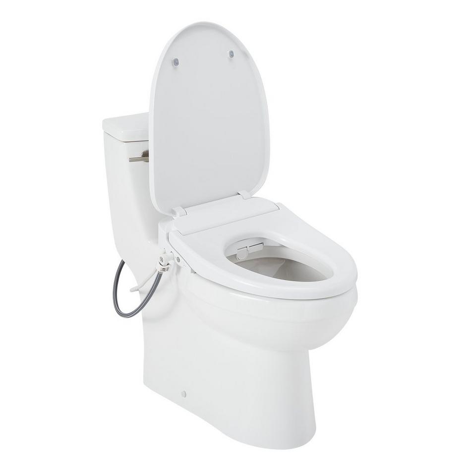 Brinstead One-Piece Elongated Skirted Toilet with Bidet - Brushed Nickel Handle, , large image number 2