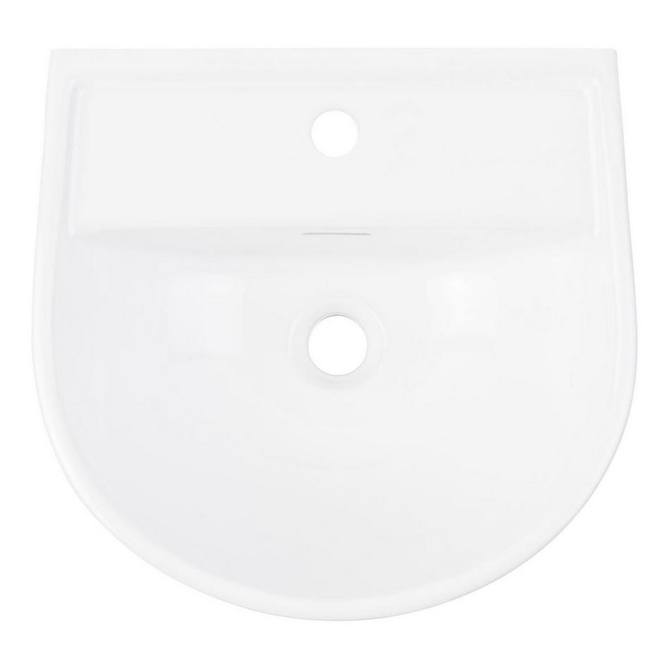Lanken Mini Porcelain Wall Mount Sink - Single-Hole, , large image number 4