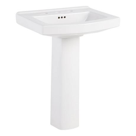 Signature Hardware 539975 Pentero - Soporte para lavabo de baño con  pedestal de arcilla refractaria de 29 pulgadas de alto