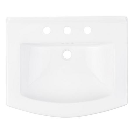 Signature Hardware 539975 Pentero - Soporte para lavabo de baño con  pedestal de arcilla refractaria de 29 pulgadas de alto