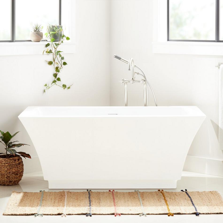 59" Leland Acrylic Freestanding Tub with Foam, , large image number 0