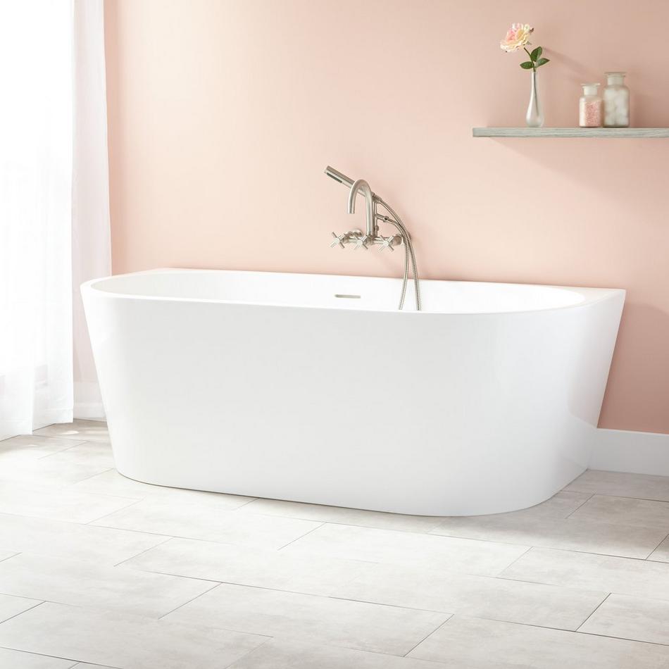 59" Arrington Acrylic Freestanding Tub with Foam, , large image number 0