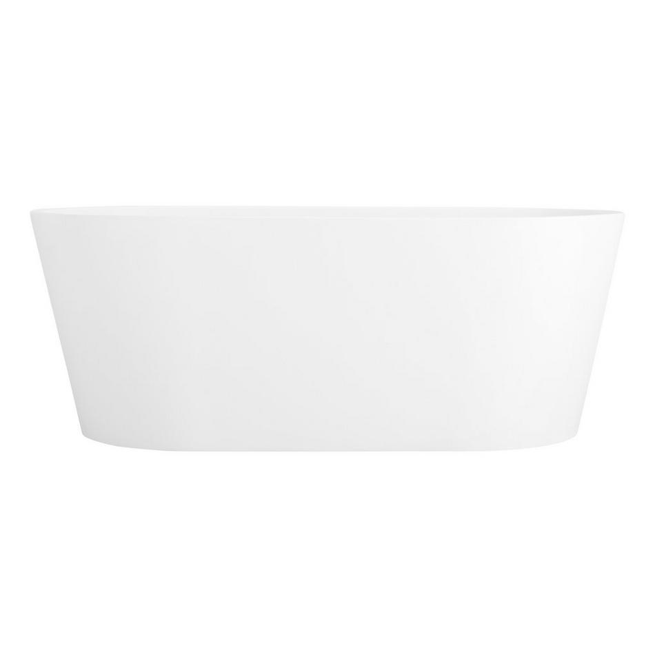 67" Eden Acrylic Freestanding Tub with Foam - Matte White, , large image number 2