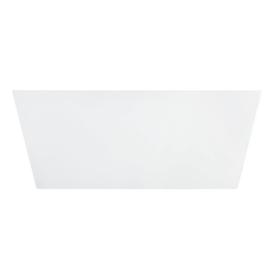 59" Mayim Acrylic Freestanding Tub with Foam - Matte White, , large image number 2