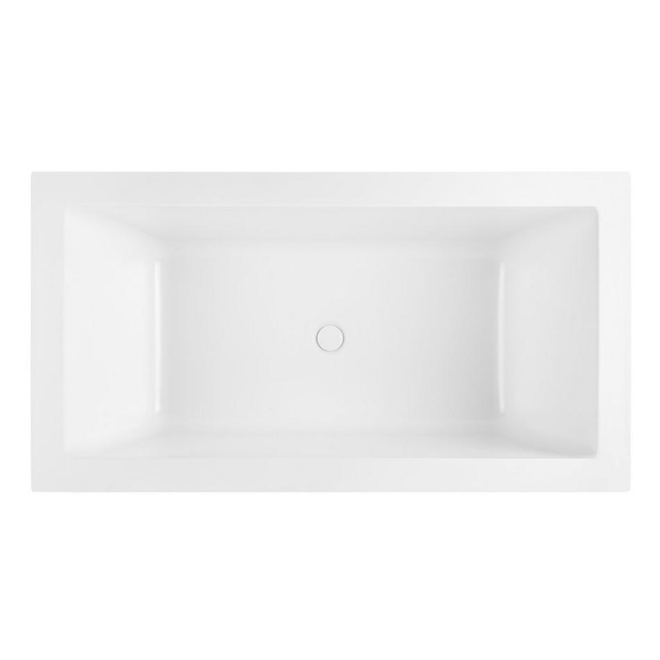 59" Mayim Acrylic Freestanding Tub with Foam - Matte White, , large image number 3