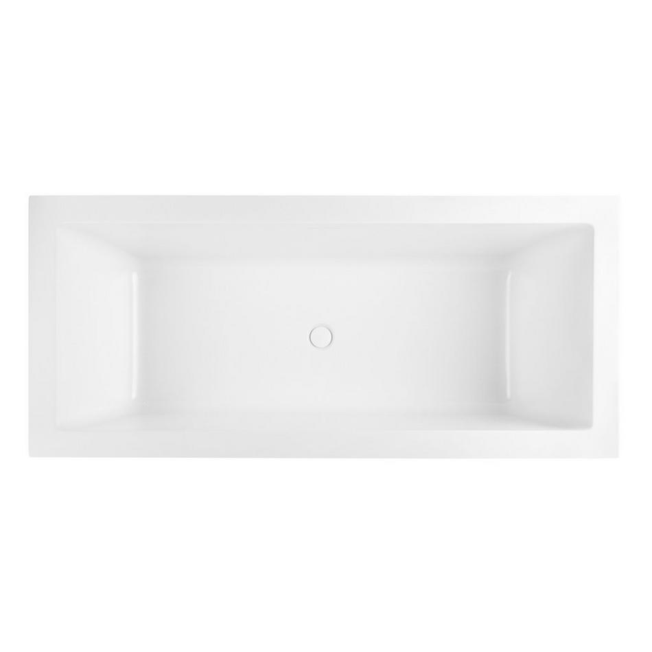 71" Mayim Acrylic Freestanding Tub with Foam - Matte White, , large image number 3