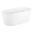 59" Eden Acrylic Freestanding Tub with Foam - Matte White, , large image number 1