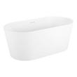 59" Eden Acrylic Freestanding Tub with Foam - Matte White, , large image number 1