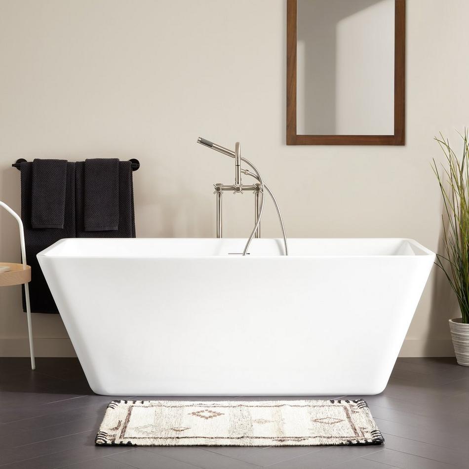 65" Laxson Acrylic Freestanding Tub with Foam, , large image number 0
