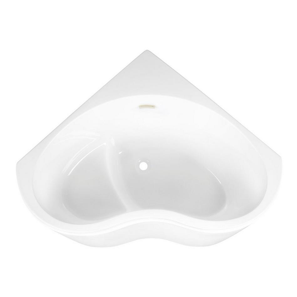 49" Kenora Acrylic Corner Tub - Polished Brass Trim, , large image number 2