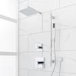 Hibiscus Pressure Balance Shower System with Slide Bar and Hand Shower, , large image number 1