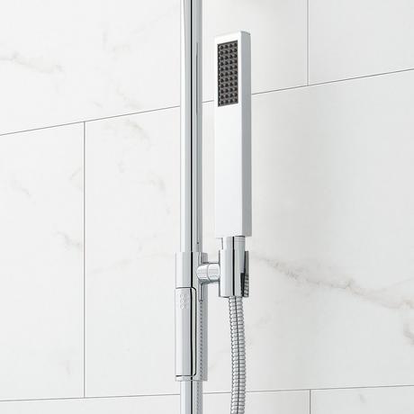 Hibiscus Pressure Balance Shower System with Slide Bar and Hand Shower