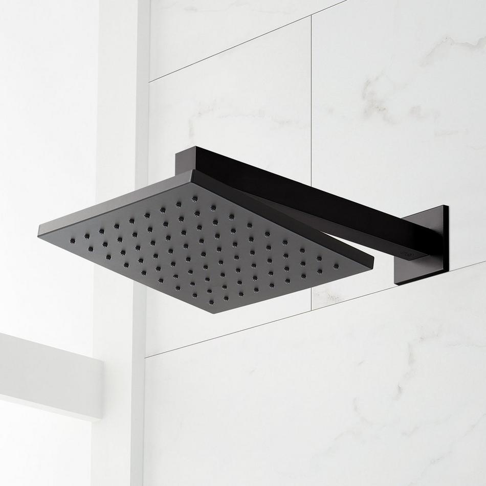 Hibiscus Pressure Balance Shower System with Slide Bar and Hand Shower - Matte Black, , large image number 3