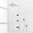 Hibiscus Thermostatic Shower System with Hand Shower, , large image number 1