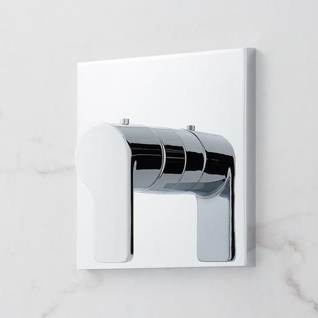 Hibiscus Thermostatic Shower System with Slide Bar and Hand Shower