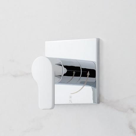 Hibiscus Thermostatic Shower System with Slide Bar and Hand Shower