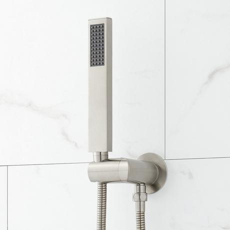 Hibiscus Thermostatic Shower System with Dual Showerheads and Hand Shower