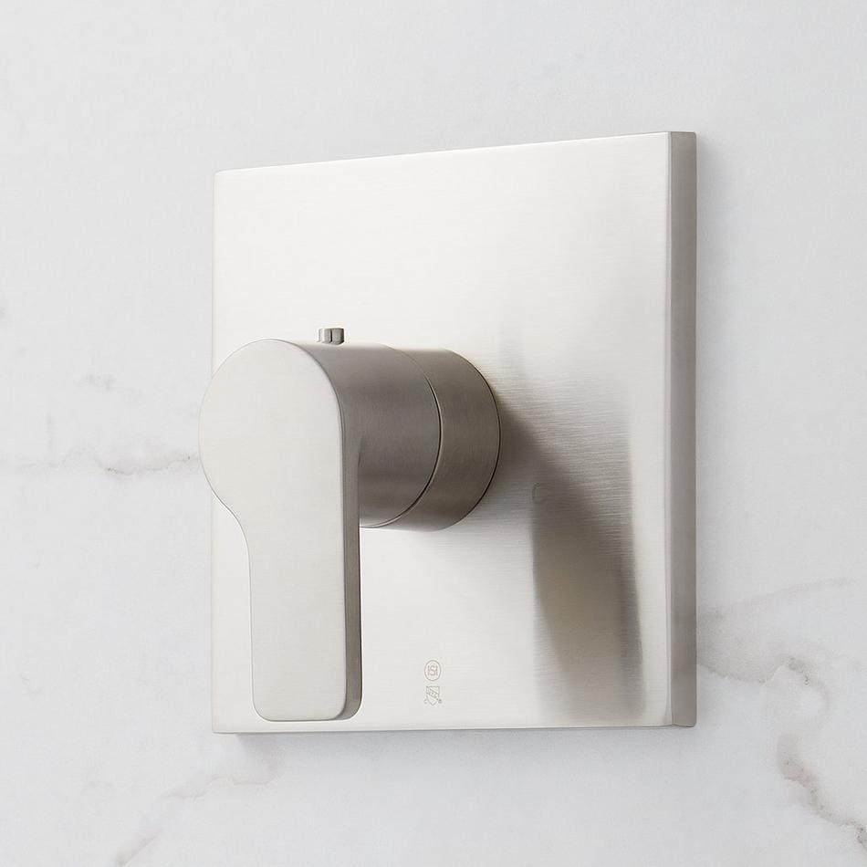 Hibiscus Thermostatic Shower System with Dual Showerheads and Hand Shower - Brushed Nickel, , large image number 3