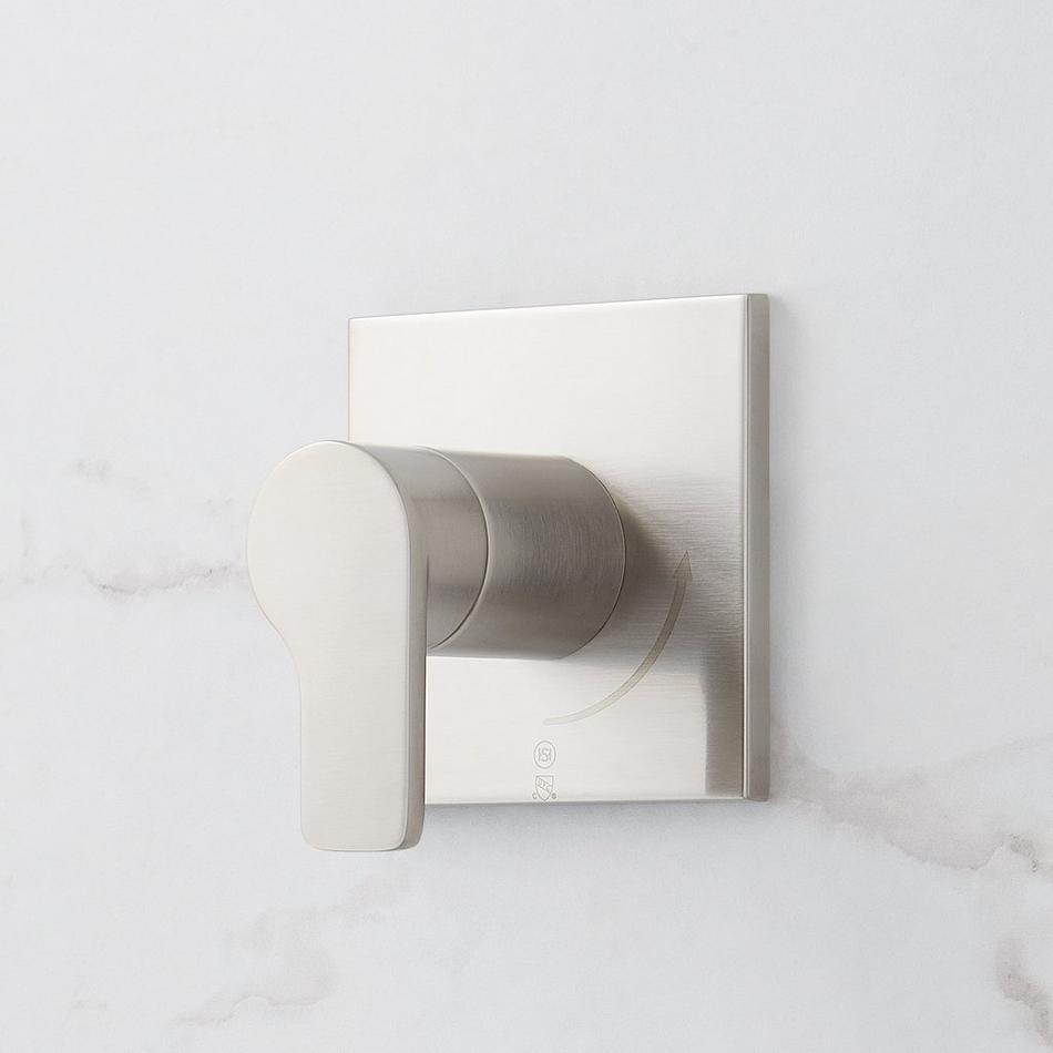 Hibiscus Thermostatic Shower System with Dual Showerheads and Hand Shower - Brushed Nickel, , large image number 2