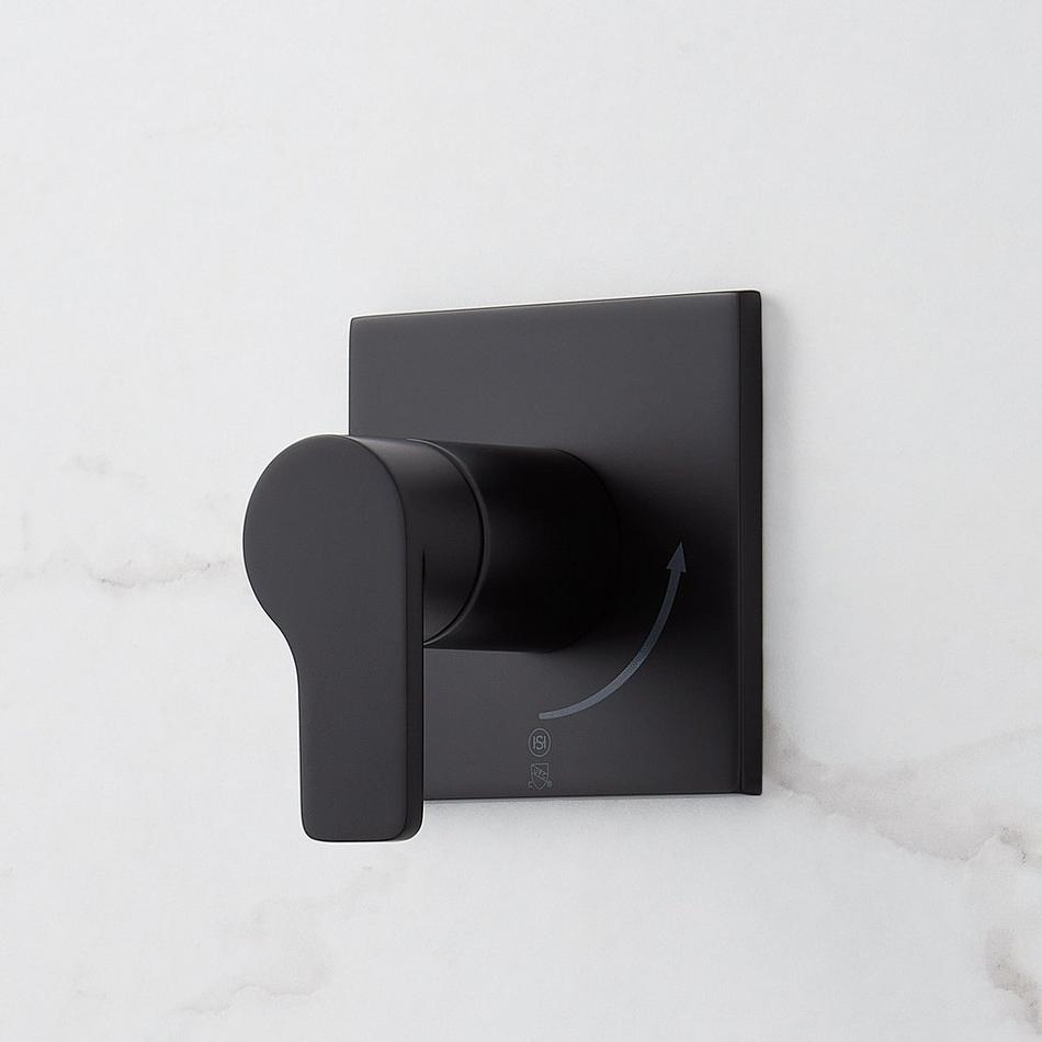 Hibiscus Thermostatic Shower System with Dual Showerheads and Hand Shower - Matte Black, , large image number 2