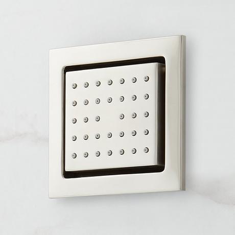 Hibiscus Thermostatic Shower System with 3 Body Sprays and Hand Shower