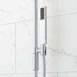 Hibiscus Thermostatic Shower System with 3 Body Sprays, Slide Bar and Hand Shower - Chrome, , large image number 5