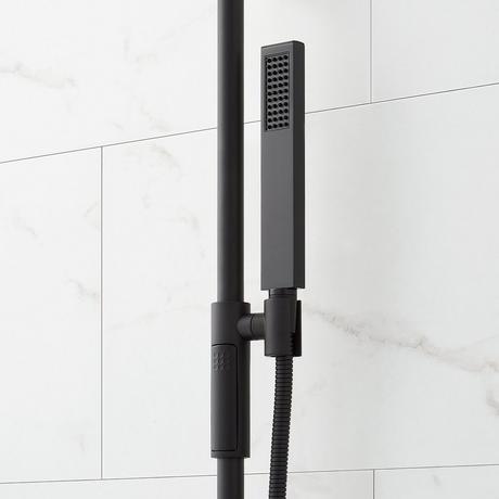 Hibiscus Thermostatic Shower System with 3 Body Sprays, Slide Bar and Hand Shower