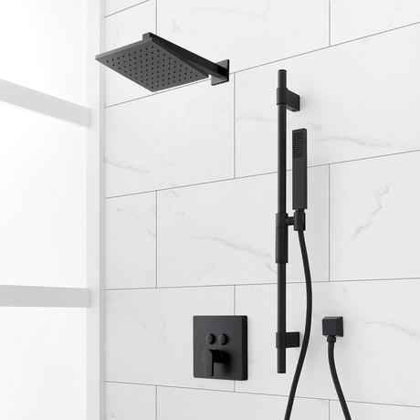 Hibiscus Simple Select Shower System with Slide Bar and Hand Shower