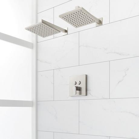 Hibiscus Simple Select Shower System with Dual Showerheads