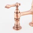 Bellevue Bridge Kitchen Faucet With Sprayer - Lever Handles - Satin Copper, , large image number 3