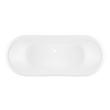 67" Lena Cast Iron Clawfoot Tub - Continuous Rolled Rim - Monarch Feet, , large image number 3