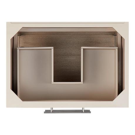 30" Robertson Console Vanity with Rectangular Undermount Sink - Brushed White