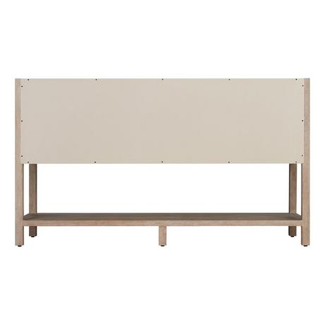 60" Robertson Console Vanity Cabinet - Brushed White - Vanity Cabinet Only