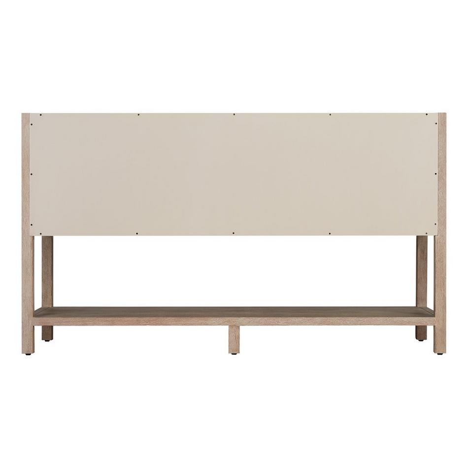 60" Robertson Console Vanity Cabinet - Brushed White - Vanity Cabinet Only, , large image number 3