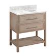 30" Robertson Vanity with Undermount Sink - Brushed White - Carrara Marble - Widespread, , large image number 0