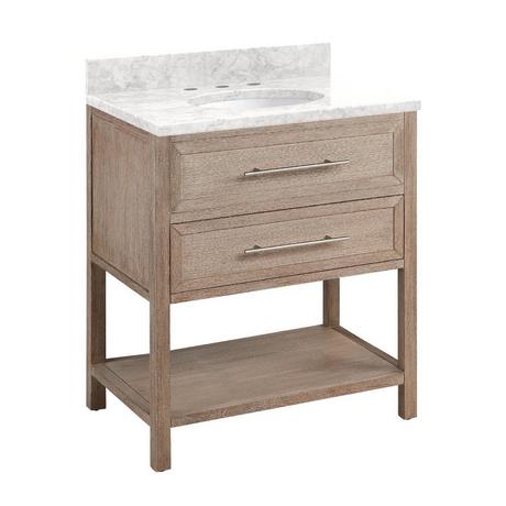 30" Robertson Console Vanity with Undermount Sink - Brushed White