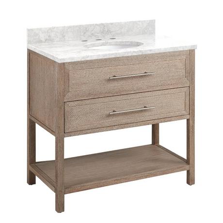 36" Robertson Console Vanity with Undermount Sink - Brushed White