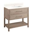 36" Robertson Vanity with Rectangular Undermount Sink - Brushed White - Arctic White - Single Hole, , large image number 1