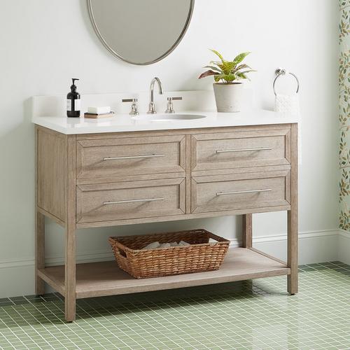 48" Robertson Console Vanity - Brushed White