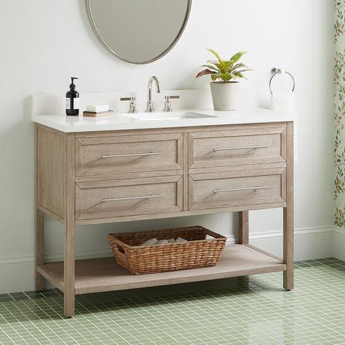 48" Robertson Console Vanity in Brushed White